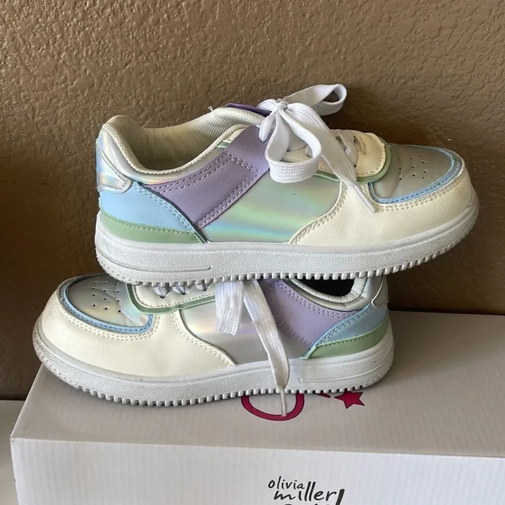 Olivia Miller girl pastel shoes size 2 - Picture 7 of 8